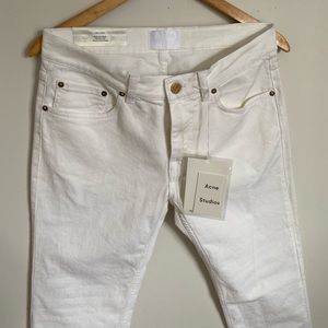 ACNE white Ace jeans in 31/32
